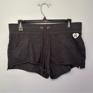 Victoria’s Secret Cotton Blend Gray Lounge Shorts with Pockets Size Medium